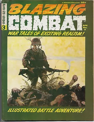 Blazing Combat#3 Fn/vf 1966 Warren Silver Age Magazine • $15.50