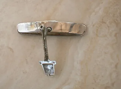 Vintage Chrome Long Rectangle Car Truck Mirror Bolt/Screw On Swivel Auto Mirror • $25