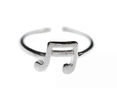 Semiquaver Note Finger Ring Music Notes Pianos Chor 925 Silver Real Silver • $28.82