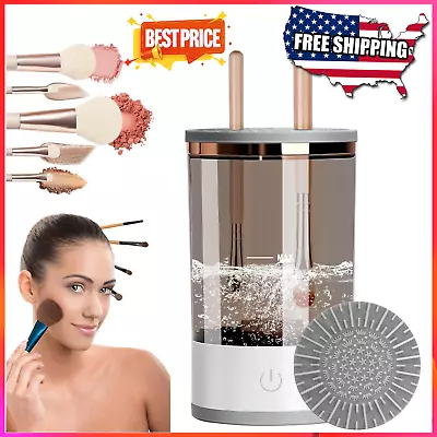 Electric Makeup Brush Cleaner Machine Portable Automatic Cleaning Beauty Tools • $12.97