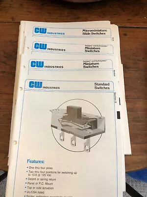 Vintage CW Industries Switches Catalog • $20