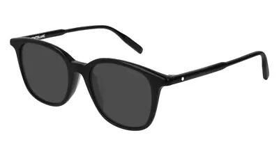 NEW Montblanc Established MB 0006SA Sunglasses 001 Black 100% AUTHENTIC • $126.93