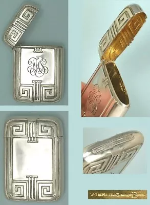 $23.50 • Buy Antique Sterling Silver Vesta Or Match Safe * American * Circa 1890s