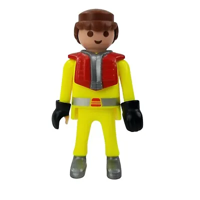 $6.77 • Buy Playmobil Geobra Figure 1992 Yellow Radiation Suit With Black Gloves Man Euc