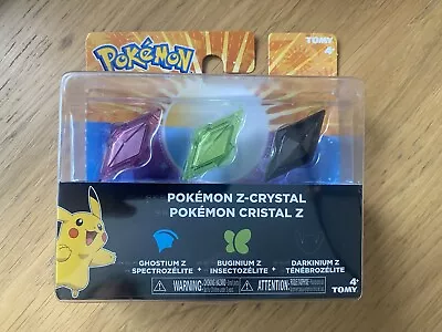 Pokemon Z Crystal Ring Ghostium Buginium Darkinium 3-Pack Tomy 2016 New • $22.99