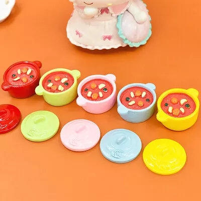 2pcs Miniature Colorful Hot Pot Diy Accessories Dolls House Furniture Model Toy • $4.46