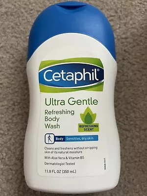 Cetaphil Ultra Gentle Refreshing Body Wash Refreshing Scent 11.8 Fl Oz 350 ML • £27.95