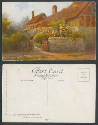 W.W. Quatremain Old Postcard Anne Hathaway's Cottage Stratford-on-Avon Warwicks. • £3.99