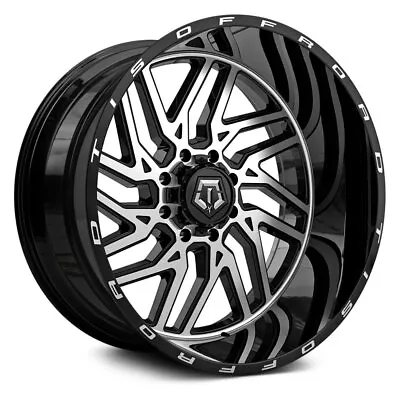 TIS 544MB With EXPOSED LUGS Wheels 24x14 (-76 8x170 125.2) Black Rims Set Of 4 • $2094.64