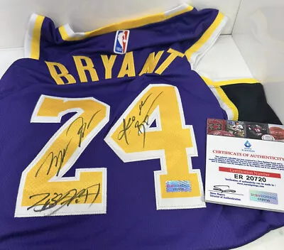 Lakers NBA Autographed Make A Wish”Michael Jordan / Kobe Bryant / Labron James” • $5000