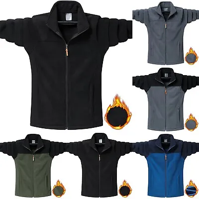 Mens Fall/Winter Warm Jacket Fashion Casual Polar Fleece Sweatshirt Outwear Top • $39.85