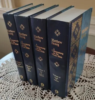 Matthew Henry Commentary On The Whole Bible ~OLD TESTAMENT ONLY ~ 4 VOLUMES NICE • $42