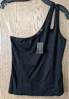 South Moon Under - Women's One Shoulder Tank - Black - M • $10.99