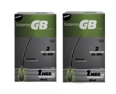 2 Pack Sistema Gb Solution Minoxidyl 60ml Hair Loss Treatment • $69.99