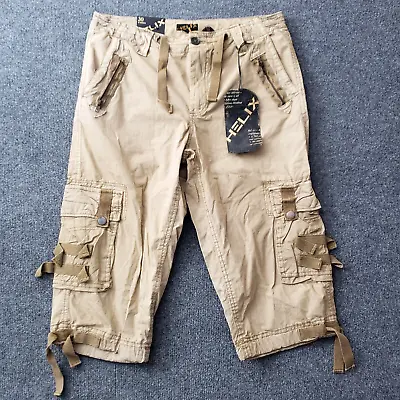 Helix Cargo Shorts Mens Size 30 Long Capri Below The Knee Shorts • $23.74