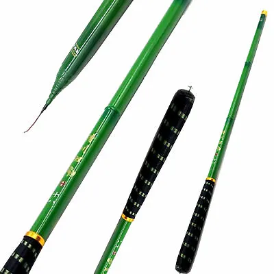 Stream Fishing Rods 3.6m-7.2m Carbon Fiber Telescopic Fishing Rod Hand Pole Hard • $21.52