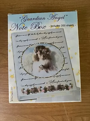 New Rare 2002  Giftco Tina Higgins Guardian Angel Note Box Includes 200 Sheets • $9.99