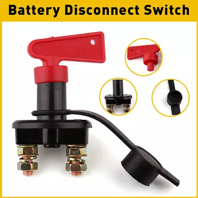 12V Car Marine Battery Disconnect Switch Cut Off Isolator Power Kill Control • $9.89