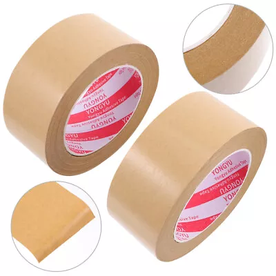  2 Pcs Kraft Paper Adhesive Tape DIY Supply Heavy Duty Magnetic • £17.68