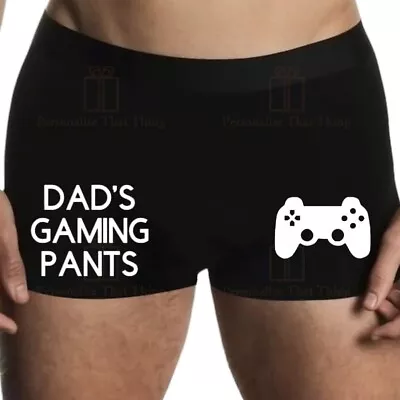 Personalised Custom Name Gaming Pants Men’s Boxer Trunks • $16