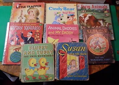 Vintage Childrens Books Tell-a-tale Elf Little Golden Book Color Classics (8) • $8