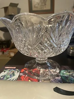 Shannon Crystal By Godinger Dublin Crystal Footed Trifle Bowl Model 25958 • $55