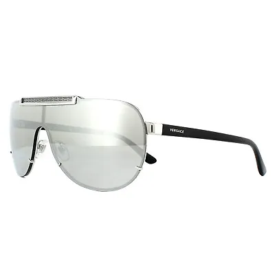 $232.10 • Buy Versace Sunglasses VE2140 10006G Silver Light Grey Silver Mirror