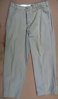 Men's Merona Pants 34 X 28 Tan & 32 X 28 Dark Gray 32X28 J. Riggins Relaxed Fit • $24.99