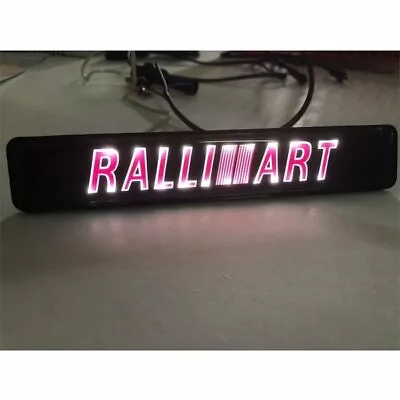 Front Grille Badge Illuminated Decal Sticker For MITSUBISHI RALLIART LED Light • $12.40