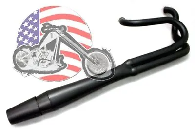 Black Thunderheader 2 Into 1 Exhaust System Pipe 87-94 Harley FXR Mid Controls • $1029.95