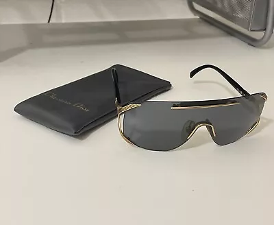 Christian Dior 2434 49 Shield Sunglasses Rare Vintage • $120