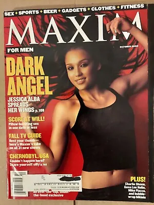 Maxim Magazine October 2000 Jessica Alba • $8.99
