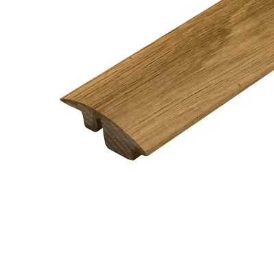 Solid Wood Oak Semi Ramp For Carpet Floor Trims Door Threshold Bar Strip Cover • £1.99