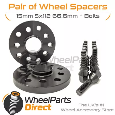 Spacers & Bolts 15mm For Merc E-Class E55 AMG [W210] 98-02 On Aftermarket Wheels • $55.48