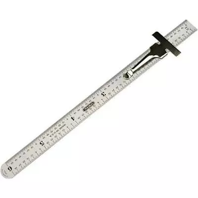 General Tools 300/1 6-Inch Flex Precision Stainless Steel Ruler Chrome • $4.39