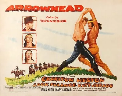 Arrowhead Starring  Charlton Heston Jack Palance Brian Keith • £3.50