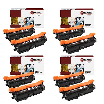 8Pk LTS 504A BCMY Compatible For HP LaserJet CP3520 CP352 Toner Cartridge • $261.99