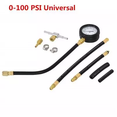 0-100 PSI Fuel Injection Pump Pressure Injector Tester Test Pressure Gauge Kit • $34.99