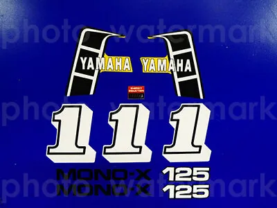 1982 Yamaha YZ125 10pc Graphics 82' Decals Stickers Pegatinas Kit MX YZ 125 • $43.99