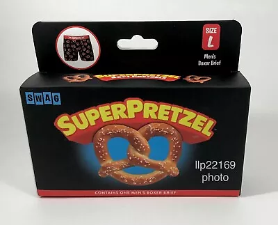 SWAG BOXER Briefs SUPER SOFT TWIST PRETZELS (Men S MED LARGE) NEW IN NOVELTY BOX • $13.99