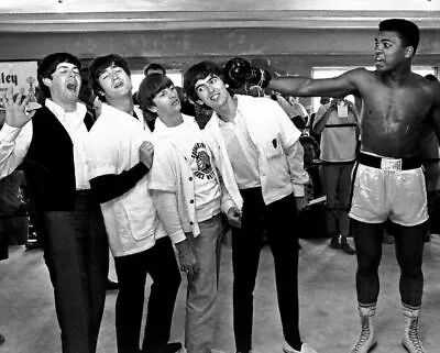 The Beatles Muhammad Ali 5x7 Glossy Photo • $7.99