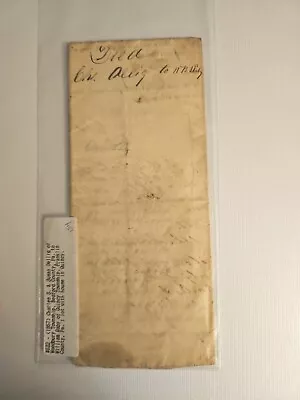 1857 Deed Indenture Bedford & Franklin County PA Surnames Dellig & Raby • $20.30