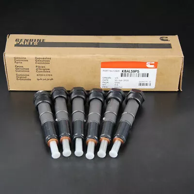 6PCS Fuel Injectors For Cummins Dodge 5.9L 6BT Engine 1989-93 KBAL59P5 KDAL59P6 • $118.80