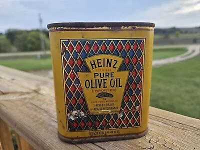 Very Rare Vintage Heinz 57 Olive Oil Can Tin Pre WWII Wow!! • $59.99
