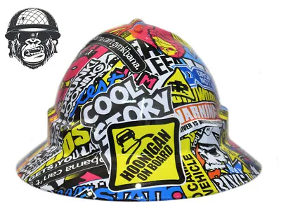 Custom Hydrographic Safety Hard Hat HOON CHOICE WIDE BRIM • $85