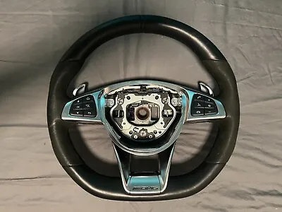 Mercedes AMG Steering Wheel BLACK LEATHER SUEDE A1904600303 63 AMG W190 W205  • $400