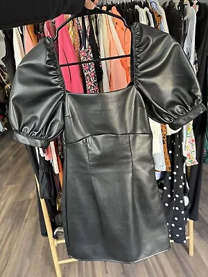 H&M Divided Faux Leather Dress Size XXS • $25