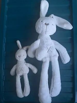 Mamas Papas Millie Boris Cream Bunny Rabbit Baby Plush Cuddly Soft Toy Long Leg • £12