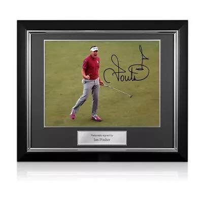 Ian Poulter Signed 2012 Ryder Cup Photo: 17th Hole Birdie. Deluxe Frame • $174.06