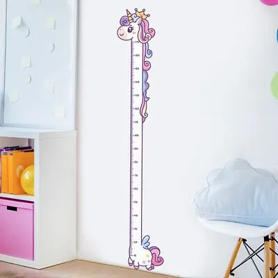 $14.65 • Buy Wall Stickers Unicorn Height Measurement Removable Self Adhesive Murals Decors